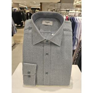 (RPWSL013224BU) (레노마 슬림핏)기모 마치크로 지도리체크남성긴팔셔츠