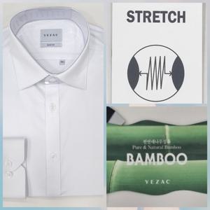 [예작]예작 슬림핏/뱀부소채/솔리드/스트레치 YJEFBS152 WH_US