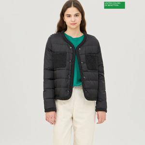 베네통 폴라 백 니트 구스 다운 패딩 BAPD63461