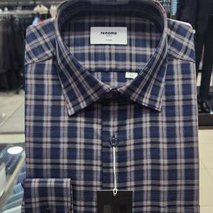 [레노마셔츠]멜란 중체크 일반핏 RPFSG0430_DG