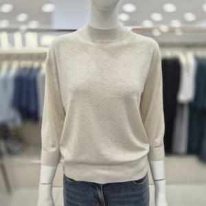 [프렐린]메탈 반목 칠부 니트 RWP253010