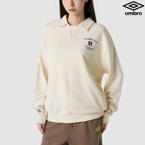 [엄브로] HBL 로얄 컬리지 와플 카라 맨투맨 UQ311CFS95_ECR0