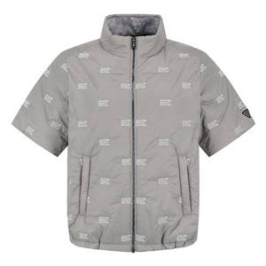 [마스터바니에디션] (421E4JP493)여성 로고 자수 반팔 패딩 점퍼