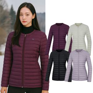 비티알 여성 겨울 웰론 라운드넥 골프 경량 패딩 자켓 BSC066UJ3W