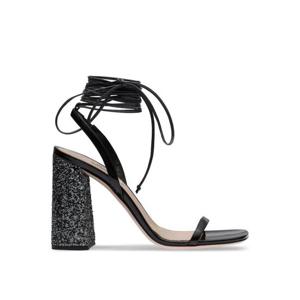 미우미우 앵클 타이 글리터 샌들 5X857DFM10052O