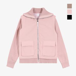 클라우스 우븐 레이어드 방풍 여성 골프 니트자켓 FH25WW2503_PK