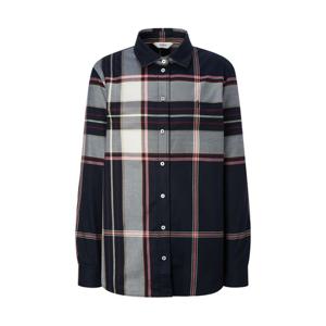 [헤지스]헤지스 여성 네이비 체크 면 긴소매셔츠 WSSH4DC81N2