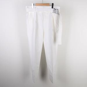 [클로딩캡슐] 로고벨트 슬랙스 화이트 023C120A4451 030