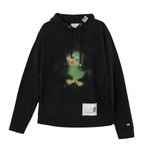 [라이크어스타]24FW 메종 미하라 야스히로 DUCK 프린팅 후드 티셔츠 A13HD661 BLACK