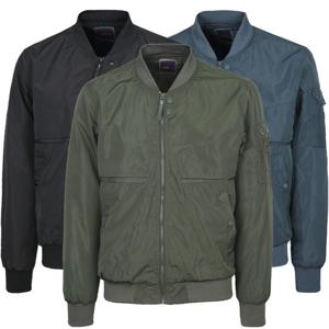 남자 간절기 테이핑 기모 블루종 항공 점퍼 IE-JUA-WK9