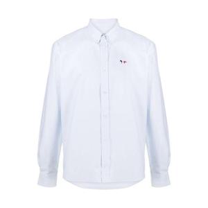 메종키츠네 트리컬러 폭스패치 셔츠 FM00400WC2010 P410