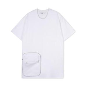 [꼬르소밀라노]지방시 남성 지퍼 포켓 디테일 화이트 반팔티 7214 666 100