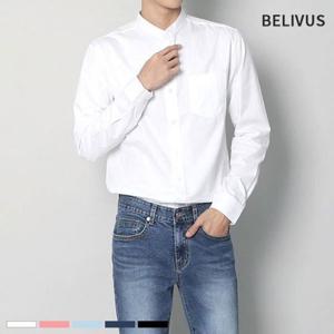 빌리버스 남자 차이나 카라 셔츠 BBI002 무지 남방