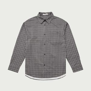 남성 폴리 오버핏 체크 프린트 셔츠_100(10540-020-811-25)