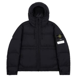 스톤아일랜드 4100019 S0182 V0029 매트 립스탑 스냅 포켓 후드