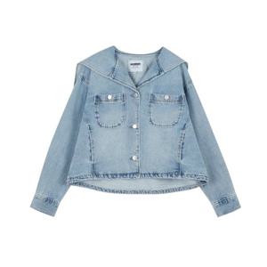 [클라이드]여자 세일러 데님 자켓 FOBJK743F