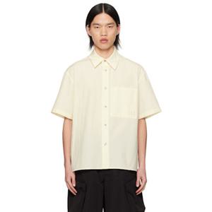 우영미 오프 화이트 스냅 버튼 셔츠 W241SH24 241704M192006