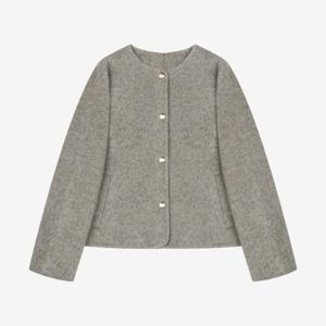 [씨]핸드메이드 노카라 울 자켓 SLJRZ0127