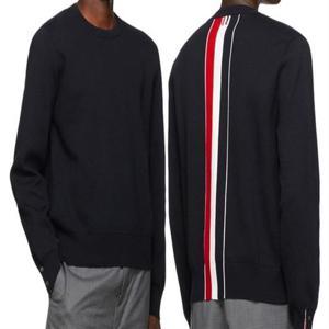 [쏘카라멜 울산]22SS 톰브라운 밀라노스티치 백삼선 니트 네이비 MKA345A