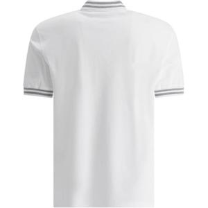 브루넬로 쿠치넬리 남성 스트라이프 PK 화이트 카라티 M0B133940T CAS27