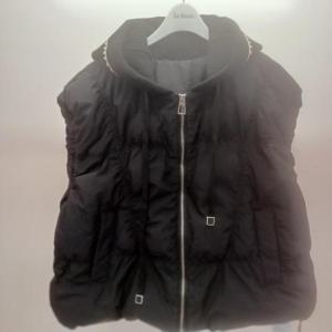 Latium HC06 니트후드배색 벌룬 집업 후드 패딩 점퍼 T2543vt02