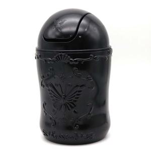 라비나 미용휴지통 블랙 미니쓰레기통 책상쓰레기통 미니휴지통 미니쓰레기통 화장대쓰레기통 화장대휴지통 책상휴지통