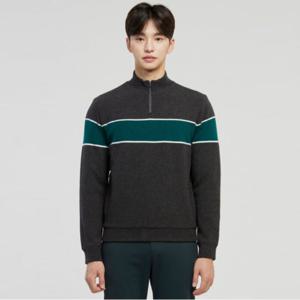 [와이드앵글]남성 TO 등판패딩 하이브리드 쿼터집업 스웨터 Dark Grey(WMW25K34C6)