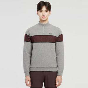 [와이드앵글]남성 TO 등판패딩 하이브리드 쿼터집업 스웨터 M.GREY(WMW25K34MK)