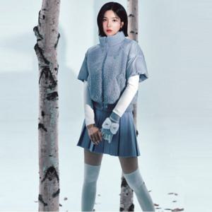 [와이드앵글]여성 CO 울라이크 플리츠 큐롯 ICE BLUE(WWW25Q52IC)