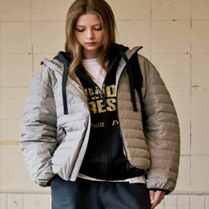 [지프]남여공용) 후드 경량 오리털 슬림 다운 자켓 점퍼 JQ4JPU421