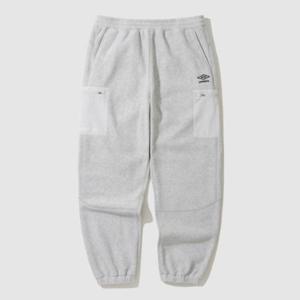엄브로바지 NQC UP421SFPO2-WMG WARM+ 우븐 믹스 플리스 조거 팬츠 / GREY