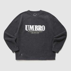 엄브로긴팔티 TQT UP423CFSN9-DMG1 플러스플리스 맨투맨 / CHARCOAL