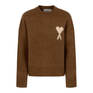 25FW AMI ADC ROUND 넥 스웨터 ALPACA UKS836KN0135217