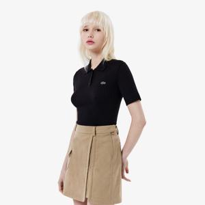 라코스테 공식 여성 립조직 반팔 스웨터 폴로 PF570E-55N 031