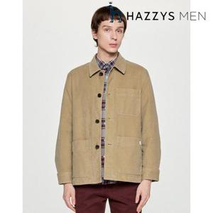 헤지스 남성 (HZJU5D325I2)  25FW  클래식  베이지 몰스킨 헤지로우 워크 자켓