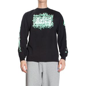 아리스 에리즈 메탈 로고 긴팔 티셔츠 BLACK FTAR60030