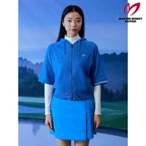 마스터바니  (421C4SD175) 여성 로고 캐시미어 후드 방풍 가디건