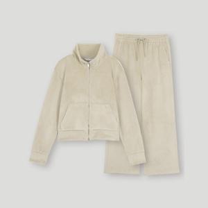 [코데즈컴바인] 코듀로이 벨벳본딩 하이넥집업 셋업 (CKD-XX503WB)