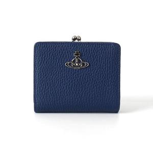 비비안웨스트우드 그레인레더 코인포켓 반지갑 네이비 51010051W