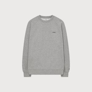 M 커버낫긴팔티 CQK CO2503CR04-MG 스몰 로고 기모 맨투맨 Melange Gray