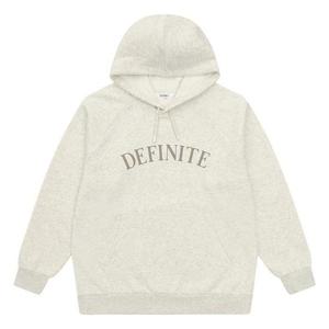 에꼴리에 HC33 레터링 기모 스트링 후드티 23D0403