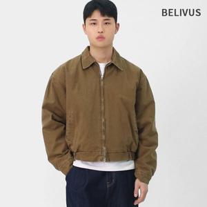 빌리버스 남성 데일리 보온 퀼팅 안감 빈티지 코튼 누빔 블루종 점퍼 BOID023