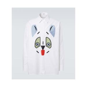 로에베 x Louis Wain 코튼 옥스포드 셔츠 P01123298