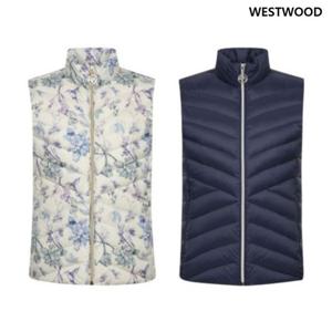 [웨스트우드] 여성 프린팅 덕 다운 베스트 조끼 WM4WCDV622