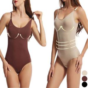 여성 뱃살 군살 힙업 보정 바디쉐이퍼 올인원 끈나시