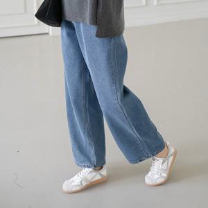 엄마옷 마담4060 모던베이직 아잉기모와이드데님팬츠 여성바지 데일리 -ZPN2511070-