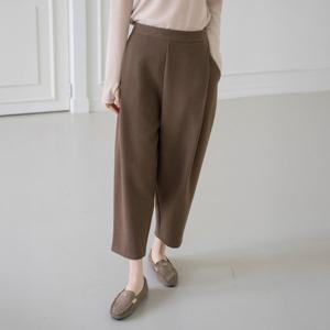 엄마옷 마담4060 모던베이직 모직핀턱기모배기팬츠 여성바지 데일리 -ZPN2511069-