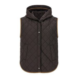 브루넬로쿠치넬리 퀼티드 나일론 스냅 버튼 후드 조끼 MR405799