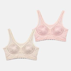 플라워 자가드 노와이어 몰드 런닝형브라0016ep