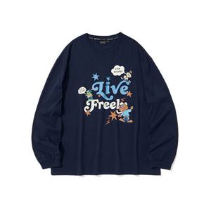 인터크루 남성 케릭터믹스말풍선아플리케쭉티 ITZ3TR32ANA (네이비)